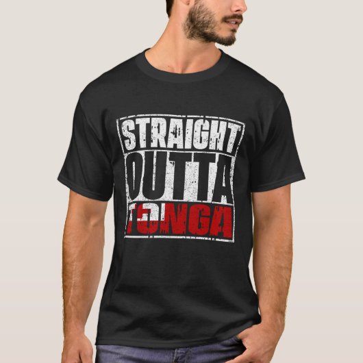 T-shirt Drapeau Droit À La Sorte Des Tonga (Devant)