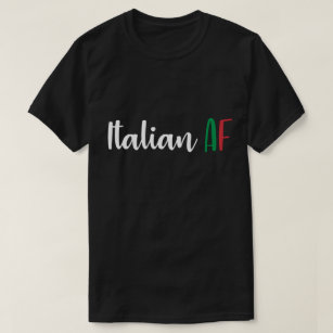 T-shirt Drapeau drôle italien d'AF des hommes de