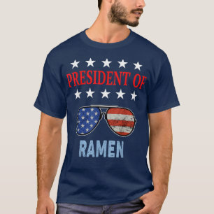 T-shirt Drapeau Drôle Ramen Lover USA
