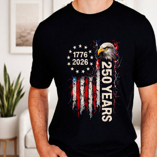 T-shirt Drapeau du 250e anniversaire de la fête de l'indép