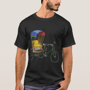 T-shirt Drapeau du Bangladesh cool Rikshaw Bike
