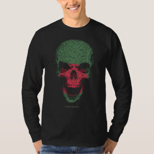 T-shirt Drapeau du Bangladesh Squelette Racines bengali