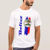 T-shirt Drapeau du Belize (Devant)