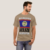 T-shirt Drapeau du Belize (Devant entier)
