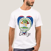 T-shirt Drapeau du Belize. (Devant)