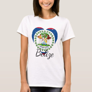 T-shirt Drapeau du Belize.