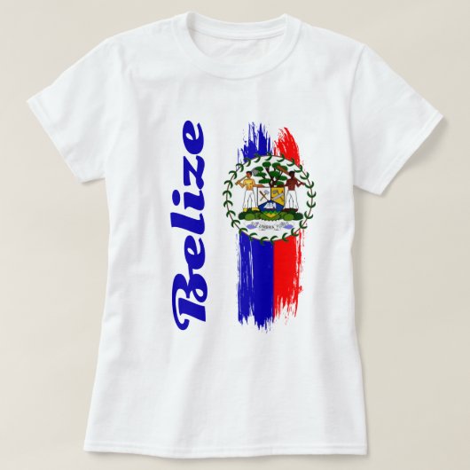 T-shirt Drapeau du Belize (Design devant)