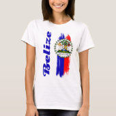 T-shirt Drapeau du Belize (Devant)