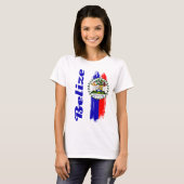 T-shirt Drapeau du Belize (Devant entier)
