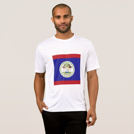 T-shirt Drapeau du Belize (Devant entier)