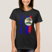 T-shirt Drapeau du Belize (Devant)