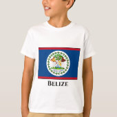 T-shirt Drapeau du Belize (Devant)