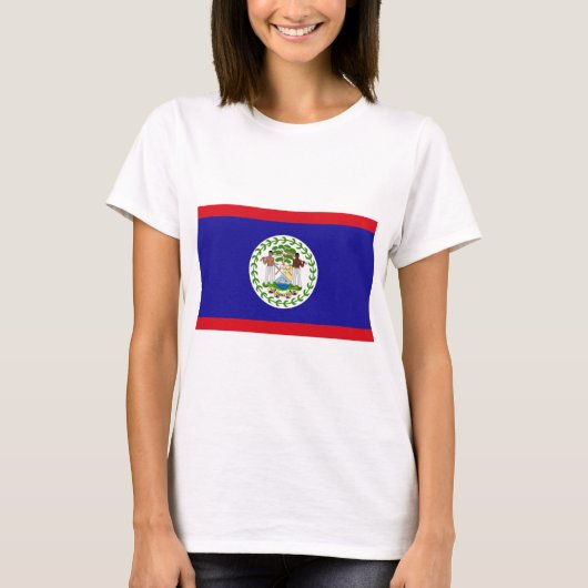 T-shirt Drapeau du Belize (Devant)