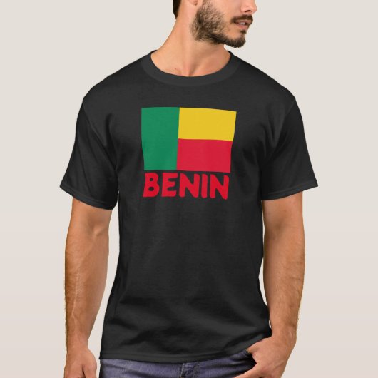 T-shirt Drapeau du Bénin (Devant)