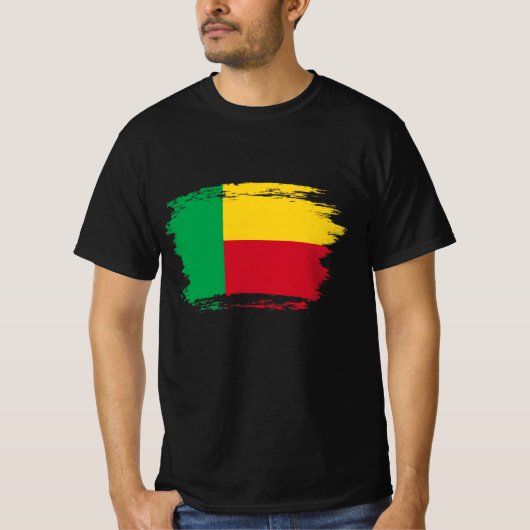 T-shirt Drapeau du Bénin (Devant)