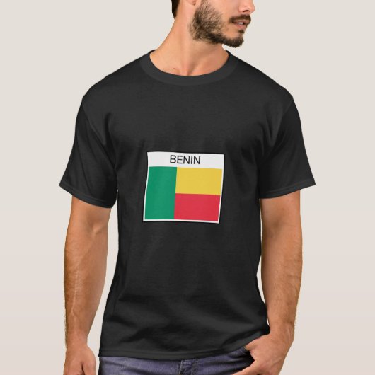 T-shirt Drapeau du Bénin - Conception par pays (Devant)