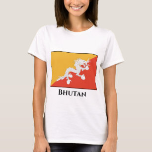 T-shirt Drapeau du Bhoutan