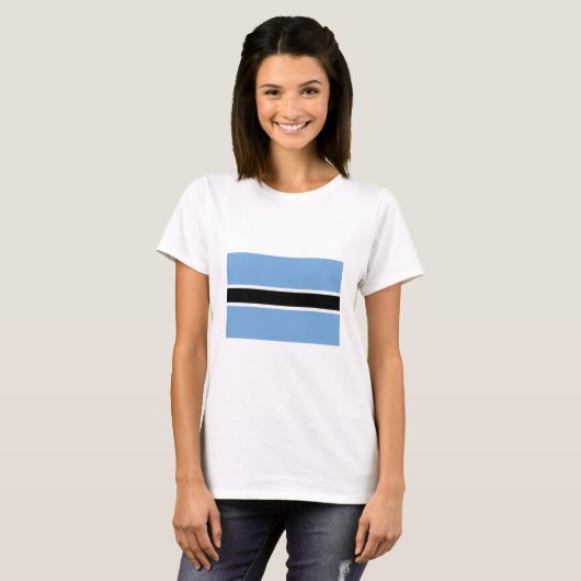 T-shirt Drapeau du Botswana (Devant entier)