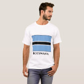 T-shirt Drapeau du Botswana (Devant entier)