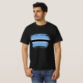 T-shirt Drapeau du Botswana (Devant entier)