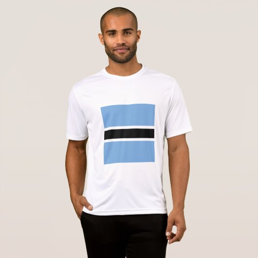T-shirt Drapeau du Botswana (Devant entier)