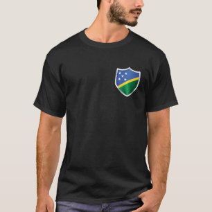 T-shirt Drapeau du Bouclier d'argent des Îles Salomon