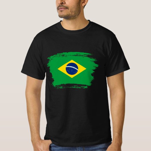 T-shirt Drapeau du Brésil (Devant)