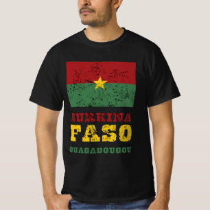 T-shirt Drapeau du Burkina Faso