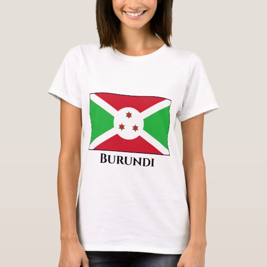 T-shirt Drapeau du Burundi (Devant)