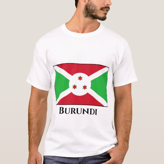 T-shirt Drapeau du Burundi (Devant)