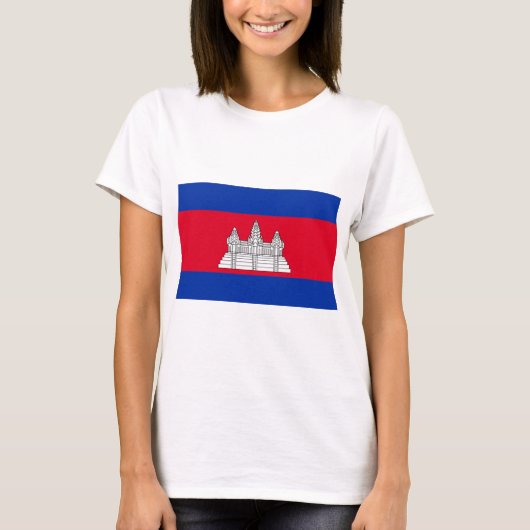T-shirt Drapeau du Cambodge (Devant)