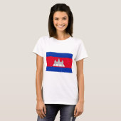 T-shirt Drapeau du Cambodge (Devant entier)