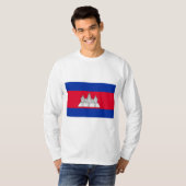 T-shirt Drapeau du Cambodge (Devant entier)