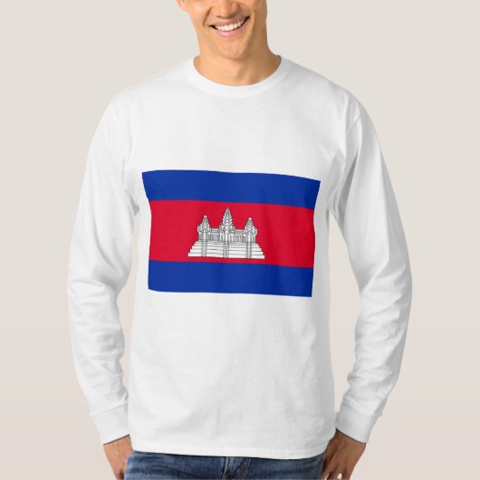 T-shirt Drapeau du Cambodge (Devant)