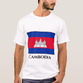 T-shirt Drapeau du Cambodge (Devant)
