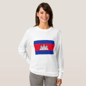T-shirt Drapeau du Cambodge (Devant entier)