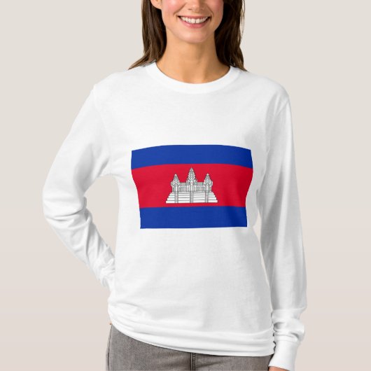 T-shirt Drapeau du Cambodge (Devant)