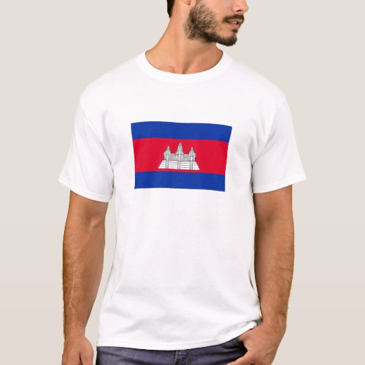 T-shirt Drapeau du Cambodge patriotique (Devant)