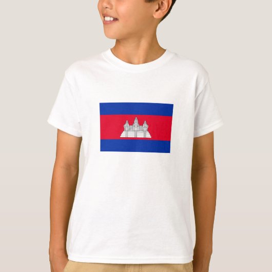 T-shirt Drapeau du Cambodge patriotique (Devant)