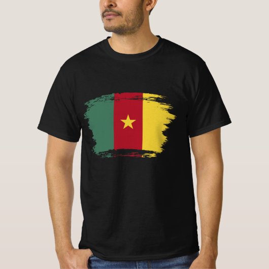 T-shirt drapeau du Cameroun (Devant)