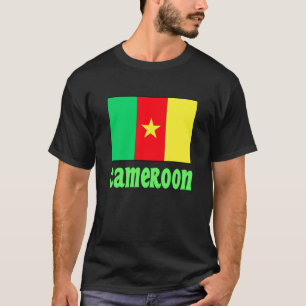 T-shirt Drapeau du Cameroun avec Texte