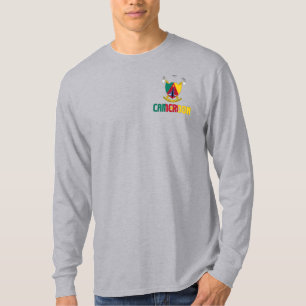 T-shirt Drapeau du Cameroun et Armoiries Patriotique