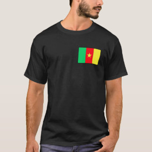 T-shirt Drapeau du Cameroun Petit Imprimé