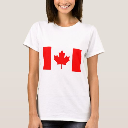 T-shirt Drapeau Du Canada (Devant)
