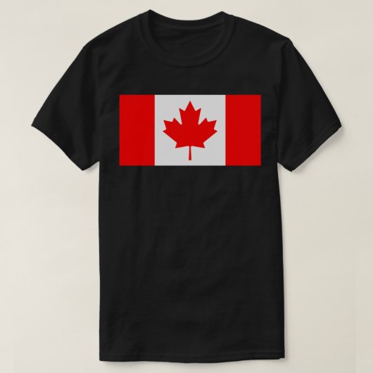 T-shirt drapeau du canada (Design devant)