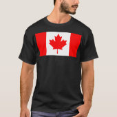 T-shirt drapeau du canada (Devant)
