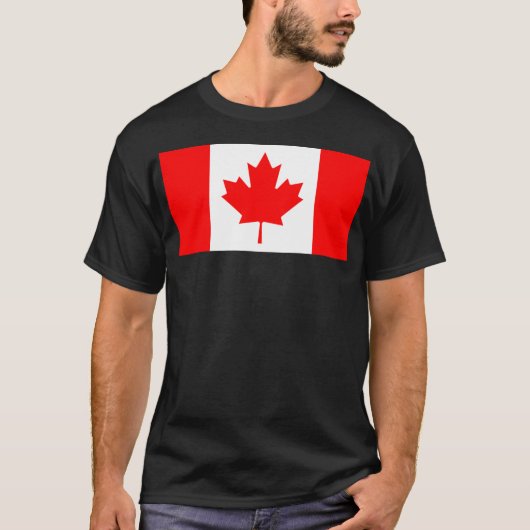 T-shirt drapeau du canada (Devant)