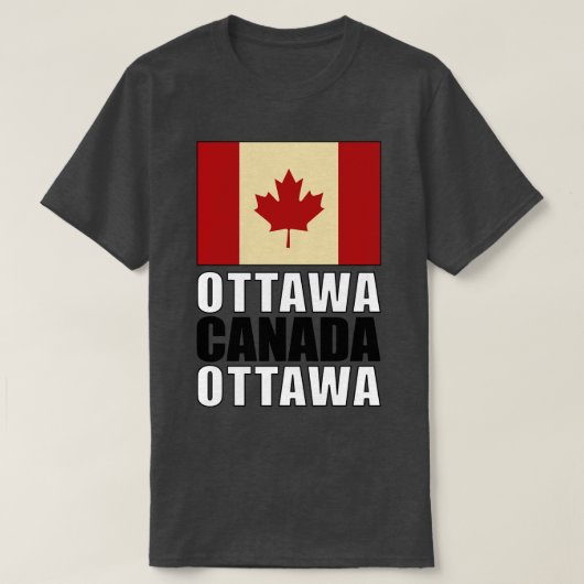T-shirt Drapeau du Canada (Design devant)