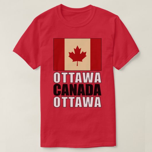 T-shirt Drapeau du Canada (Design devant)