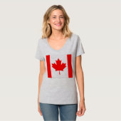 T-shirt Drapeau du Canada (Devant entier)